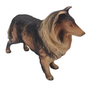 Collie Dog Figure 1950’s Bakelite Number 101 Made In Hong Kong Lassie‎